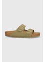 Pantofle Birkenstock Arizona pánské, zelená barva, 1023958