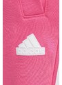 Tepláky adidas růžová barva, vzorované, IS3942