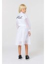 Dětská bunda Karl Lagerfeld bílá barva