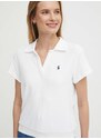 Polo tričko Polo Ralph Lauren bílá barva, 211936221