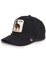 Bavlněná baseballová čepice Goorin Bros Alpha Dog černá barva, s aplikací, 101-1133
