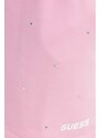 Sukně Guess SKYLAR růžová barva, mini, áčková, V4GD08 K8802
