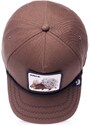 Bavlněná baseballová čepice Goorin Bros Porcupine hnědá barva, s aplikací, 101-1134