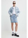 Džínová bunda Tommy Jeans dámská, přechodná, oversize, DW0DW18331