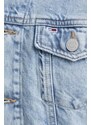 Džínová bunda Tommy Jeans dámská, přechodná, oversize, DW0DW18331