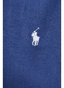 Lněné šaty Polo Ralph Lauren tmavomodrá barva, mini, 211943992