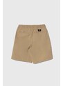 Dětské kraťasy Vans RANGE ELASTIC WAIST SHORT II BOYS hnědá barva, nastavitelný pas