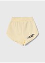 Dětské kraťasy Vans FLUTTER FLY SHORT žlutá barva, s potiskem