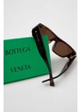 Sluneční brýle Bottega Veneta pánské, hnědá barva, BV1286S