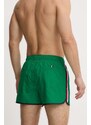 Plavkové šortky Tommy Hilfiger pánské, zelená barva, UM0UM03217
