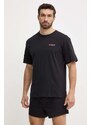 Bavlněné tričko Calvin Klein Underwear černá barva, s aplikací, 000NM2631E