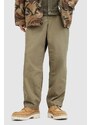 Bavlněné kalhoty AllSaints BUCK TROUSER hnědá barva, jednoduché, MM505Z
