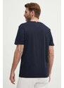 Bavlněné tričko Tommy Hilfiger tmavomodrá barva, s potiskem, MW0MW34427