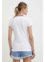 Polo tričko Tommy Hilfiger bílá barva, WW0WW42749
