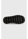 Kožené sandály Steve Madden Transporter dámské, černá barva, na platformě, SM11003060