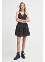 Sukně Pepe Jeans DAELYN šedá barva, mini, áčková, PL901108