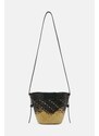 Kabelka AllSaints EBRO STRAW CROSSBODY černá barva, W075XA