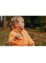 Dětská mikina Jack Wolfskin SMILEYWORLD MIDLAYER oranžová barva, hladká