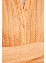 Košile Résumé AbbyRS dámská, oranžová barva, slim, s klasickým límcem, 20471120