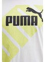 Bavlněné tričko Puma POWER bílá barva, 678960