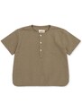 Dětské bavlněné tričko Konges Sløjd hnědá barva