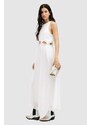 Šaty AllSaints MABEL DRESS bílá barva, maxi, WD585Z