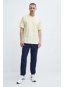 Bavlněné tričko Fila Loum žlutá barva, FAM0676