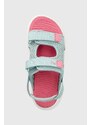 Dětské sandály Puma Evolve Jr tyrkysová barva