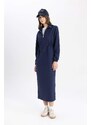 DEFACTO Regular Fit Thin Sweatshirt Fabric Long Sleeve Dress