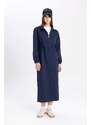 DEFACTO Regular Fit Thin Sweatshirt Fabric Long Sleeve Dress