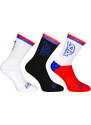 3PACK ponožky Styx vysoké vícebarevné trikolóra (3HV09014)