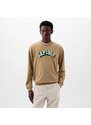 Pánská mikina GAP Logo Crewneck Sweatshirt Perfect Khaki