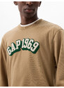 Pánská mikina GAP Logo Crewneck Sweatshirt Perfect Khaki