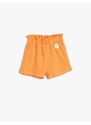 Koton The Waist of the Shorts is Elastic. Textured Label Detail Cotton.