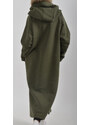 Enjoy Style Khaki mikinové šaty ES2036