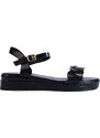 Shelvt Comfortable black sandals for women