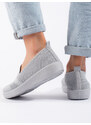 Shelvt Slip-on grey slip-on sneakers