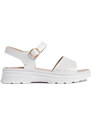 GOODIN Women's comfortable white sandals