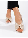 GOODIN Elegant gold stiletto sandals