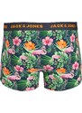 JACK & JONES Boxerky 'Pink Flamingo' námořnická modř / žlutá / zelená / pink
