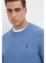 Bavlněný svetr Polo Ralph Lauren tyrkysová barva, lehký