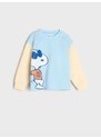Sinsay - Mikina s kapucí Snoopy - světle modrá