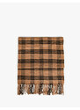 Koton Plaid Tasseled Scarf