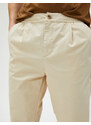 Koton Chino Trousers Elastic Waist, Pocket Detailed.