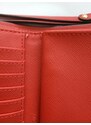 Michael Kors kožená peněženka wristlet double zip červená flame OUTLET