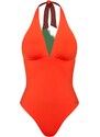 Dámské jednodílné plavky Free Smart O sd - RED - červené 6714 - TRIUMPH