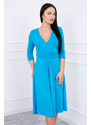 Dámské šaty 2525 Světle modrá - Kesi