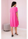 K-Fashion Šaty s leopardím potiskem růžový