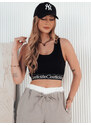 BASIC ČERNÝ CROP TOP SUNSEL Černá