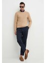 Bavlněný svetr Polo Ralph Lauren hnědá barva, lehký
